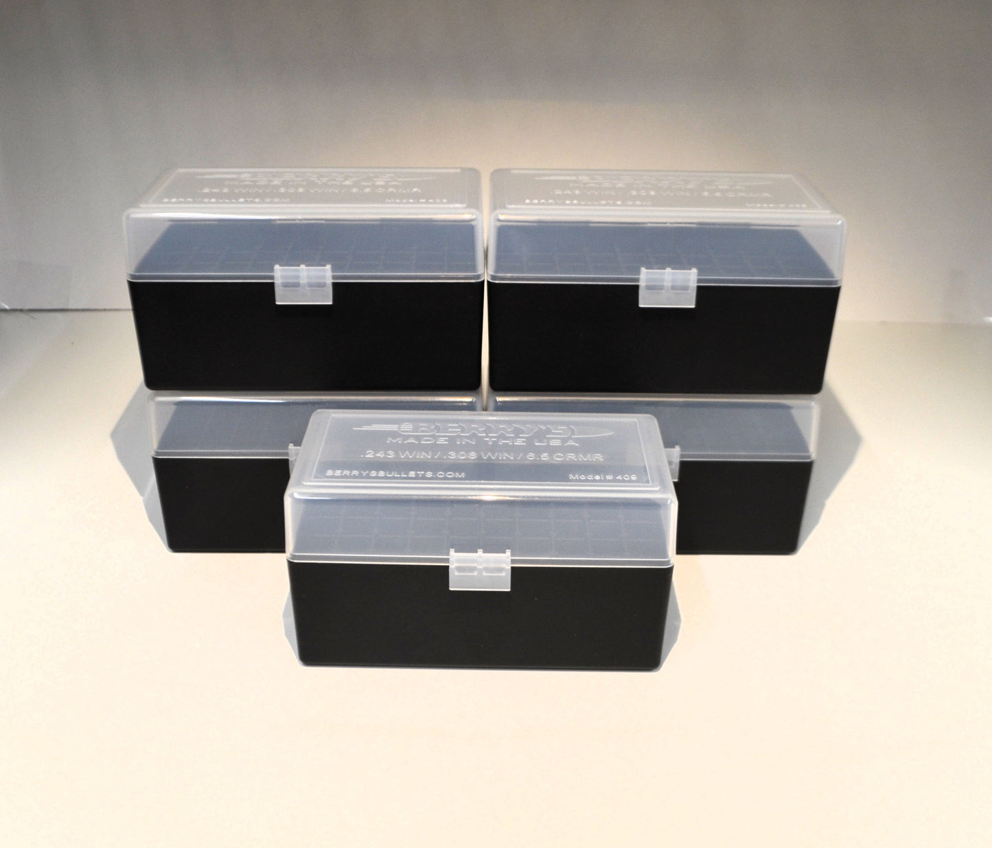 5 x 308 Ammo Box / Case / 50 round storage (4 COLORS)