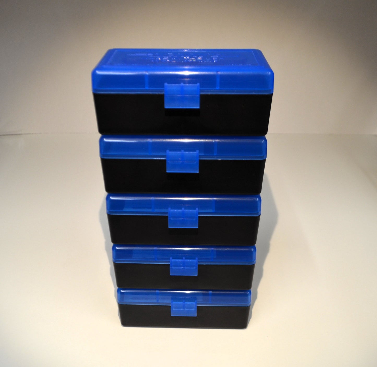 5 x 357/.38 Ammo Box / Case / 50 round storage (3 COLORS)