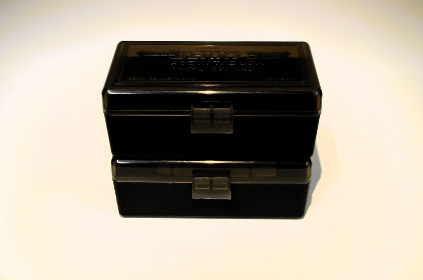 2 x 357/.38 Ammo Box / Case / 50 round storage (3 COLORS)