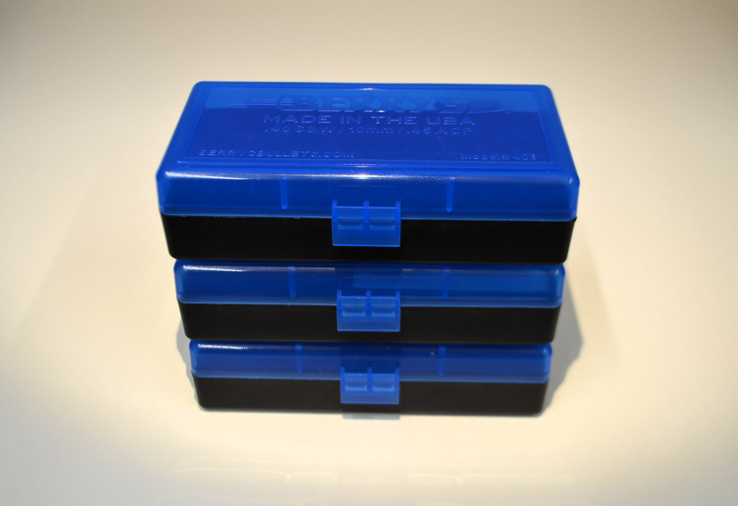 3 x .45 ACP/.40 cal Ammo Box / Case / 50 rd storage (3 COLORS)