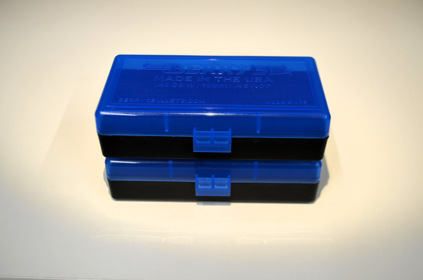 2 x .45 ACP/.40 cal Ammo Box / Case / 50 rd storage (3 COLORS)