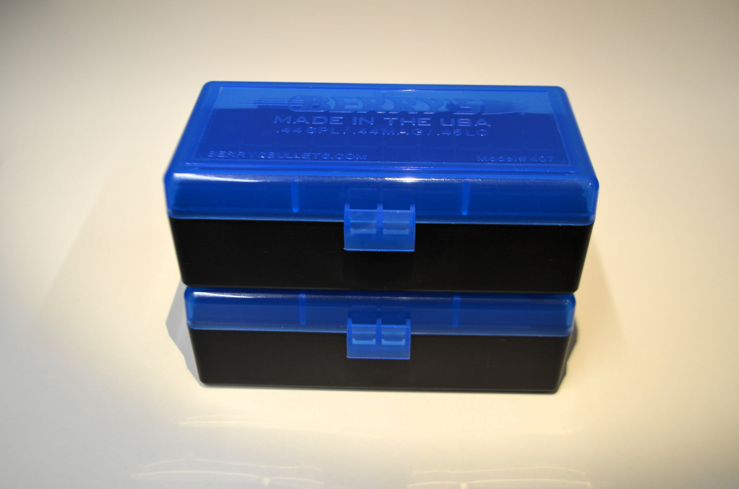 2 x .44 SPECIAL/MAGNUM Ammo Box / Case / 50 rd storage (3 COLORS)