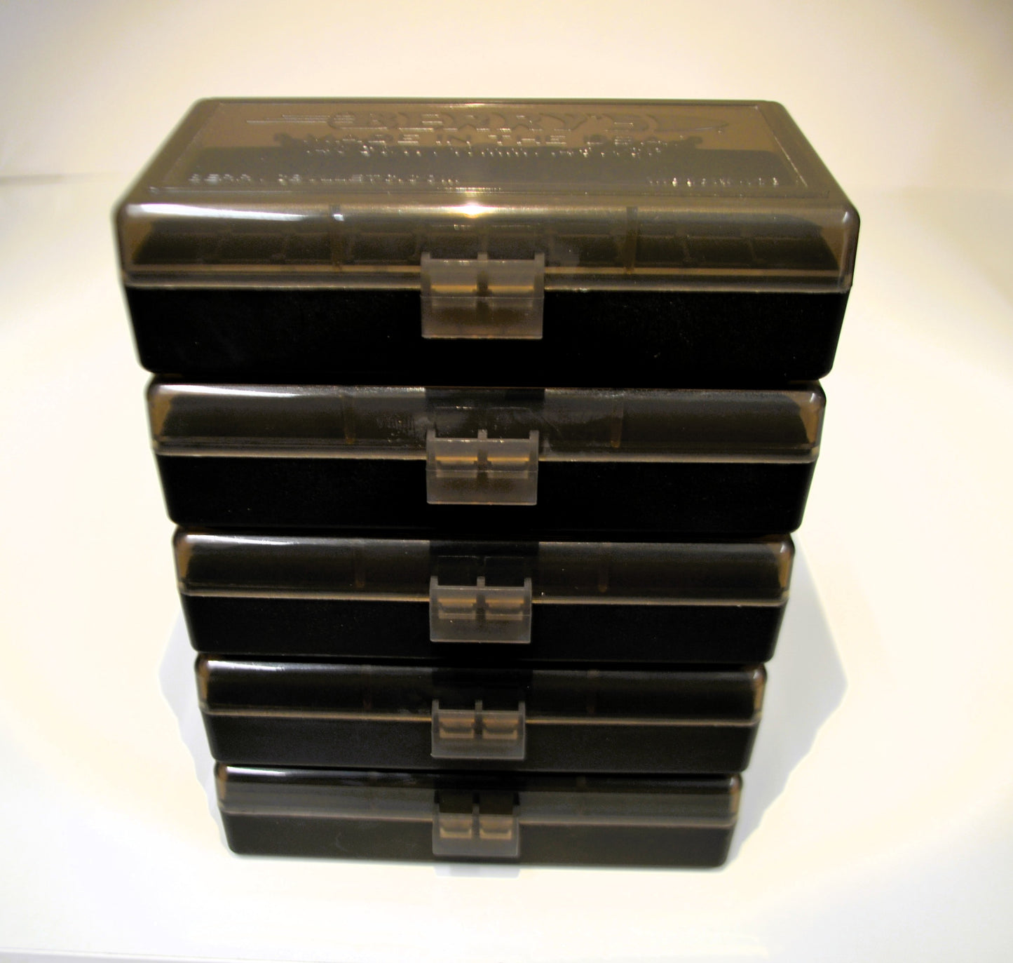5 x .45 ACP/.40 cal Ammo Box / Case / 50 rd storage (3 COLORS)