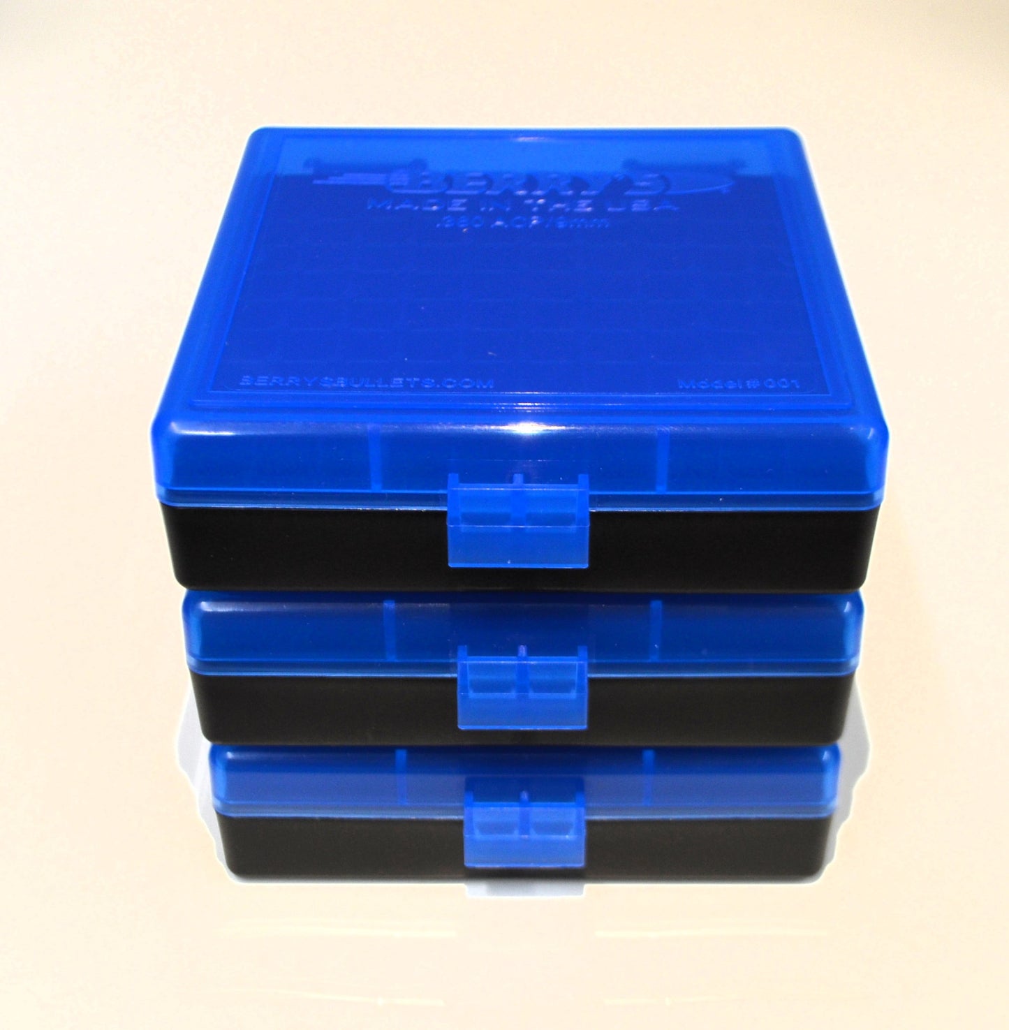 3 x 9mm/380 Ammo Box / Case / 100 rd storage (4 COLORS)
