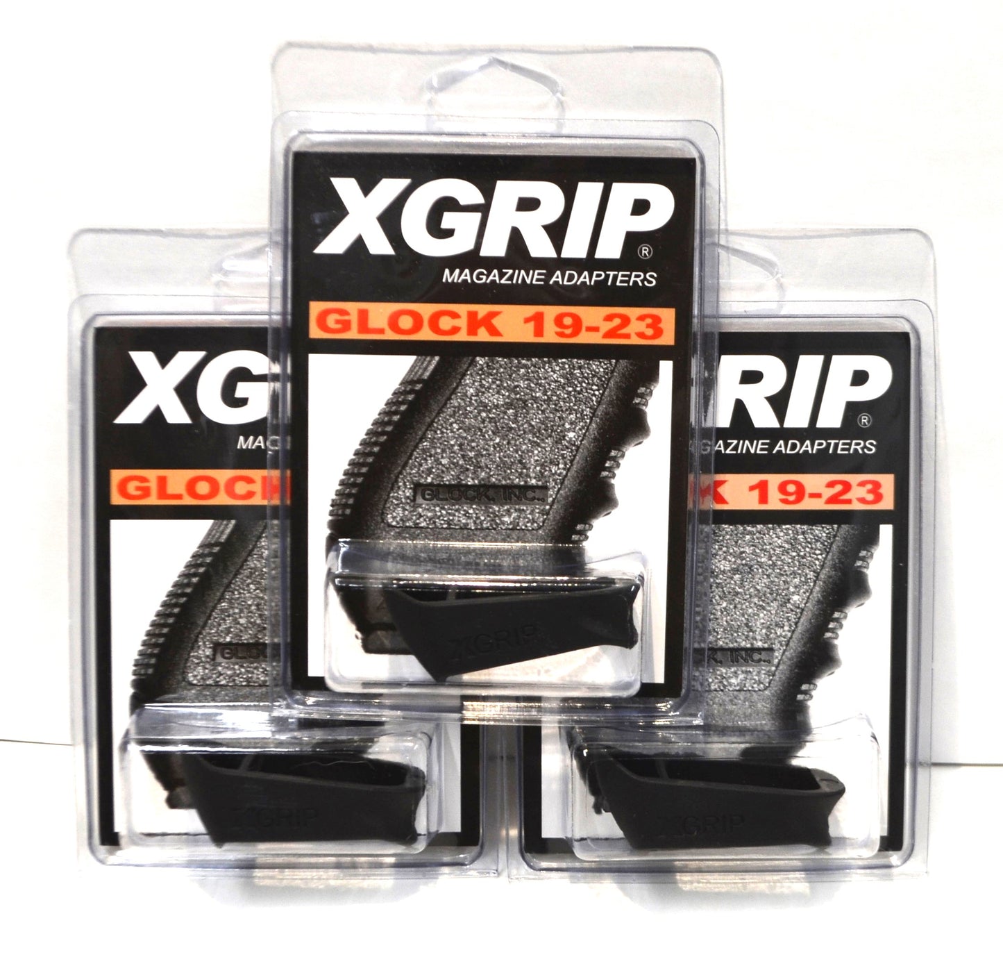 (3) X-Grip fits GLOCK use the G 19-23 with a G 17 magazine in the G19 pistol