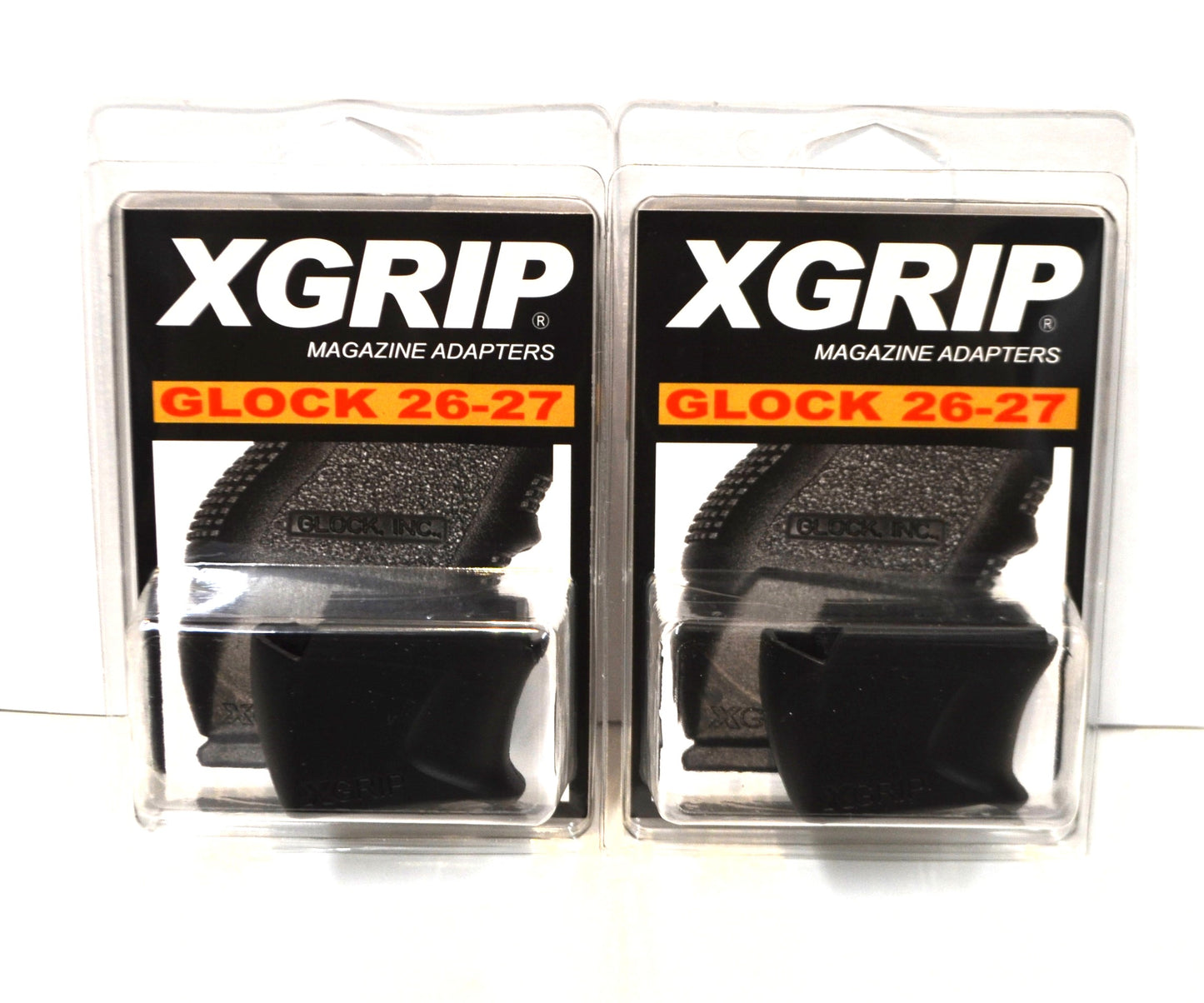 (2) X-Grip for GLOCK 26-27 fits G17-22 Mag for use on G26 27 Pistols