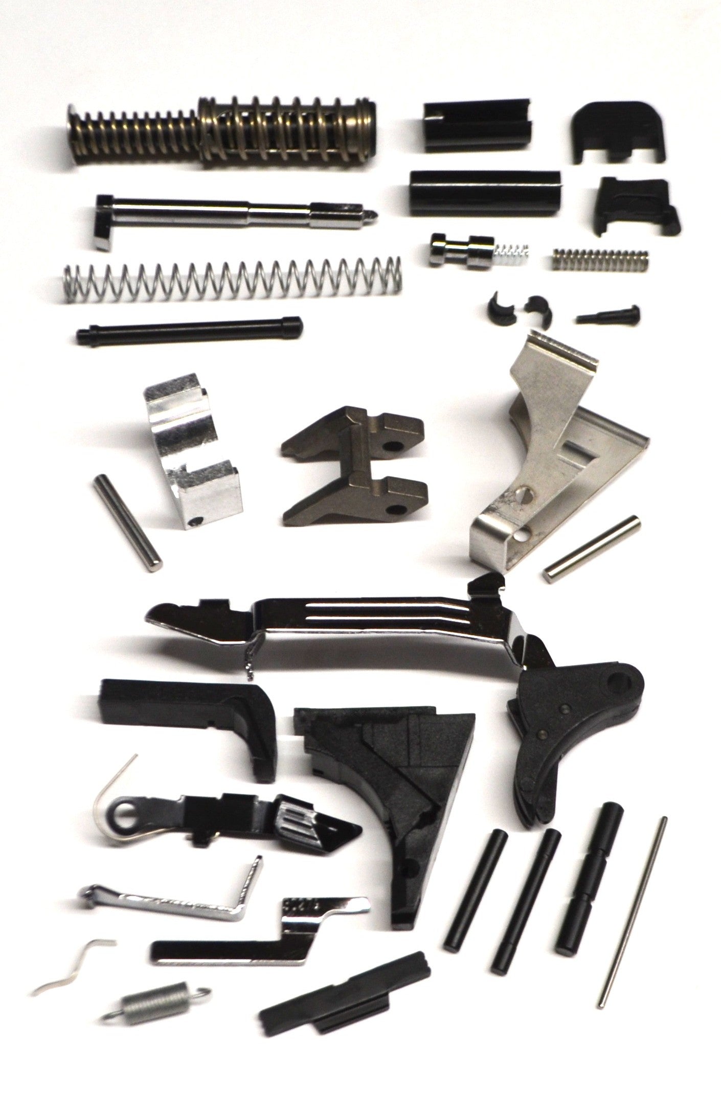 Glock 26 Complete Lower and Upper Parts Kit + Locking Block + Front and Rear Rails w/Pins