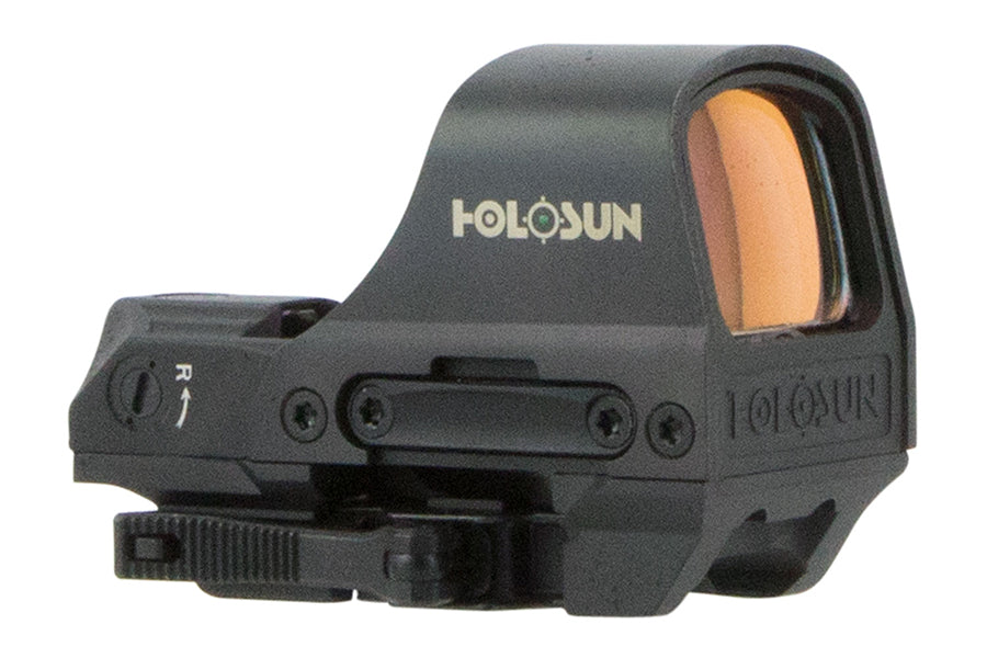 HOLOSUN HE510C-GR Elite Reflex Sight 1x Selectable Green Reticle Picatinny-Style Quick-Release Mount Solar/Battery Powered Matte Black