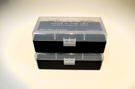 2 x .45 ACP/.40 cal Ammo Box / Case / 50 round storage (3 COLORS)